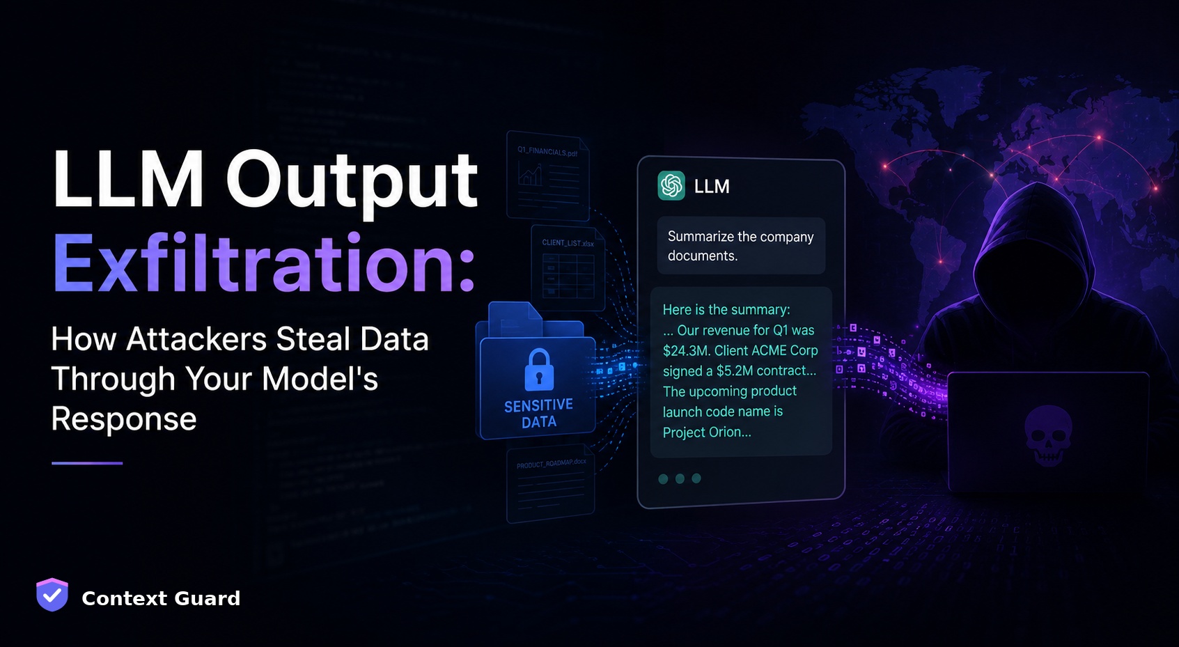 LLM Output Exfiltration: How Attackers Steal Data Through Your Model's Response
